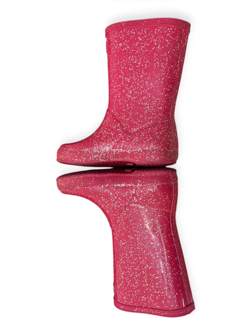 Hunter Kids Pink Glitter Multi Rain Boots Girls 12 Boys 11 UK 10